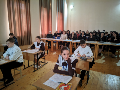 Министр просвещения Хана Гунба посетила мастер-класс по абхазскому языку в Галской школе №2